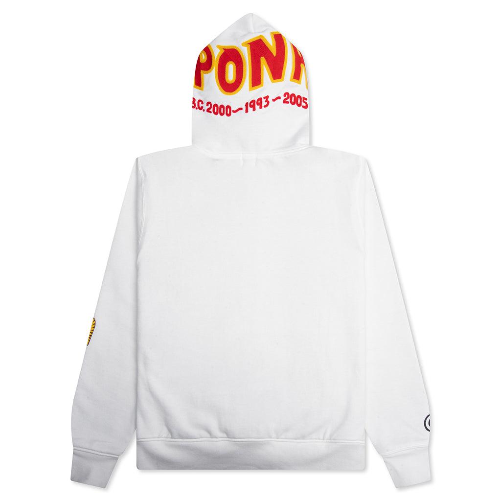 2nd Shark Full Zip Hoodie - White Male Product Image