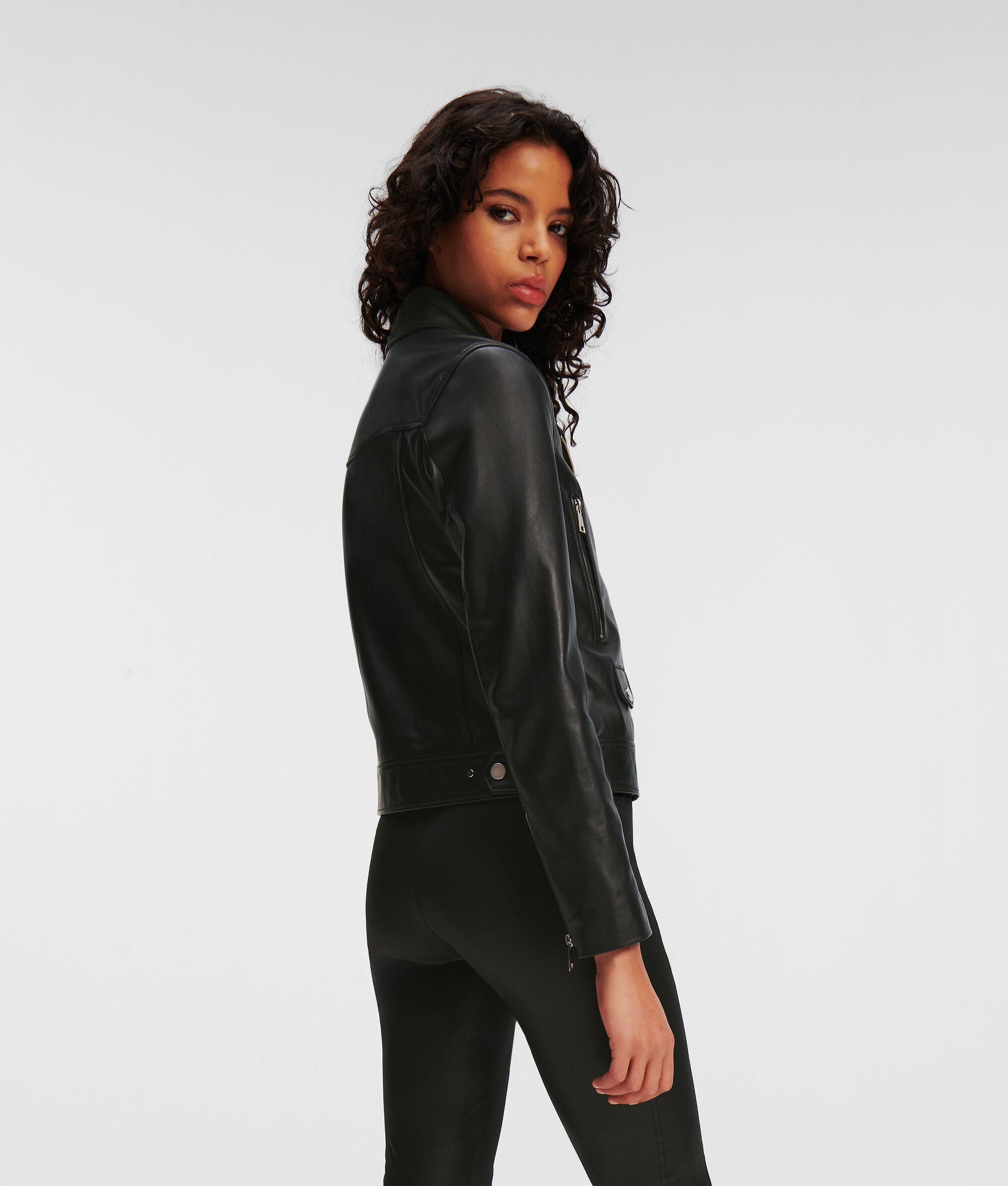LEATHER BIKER JACKET Product Image