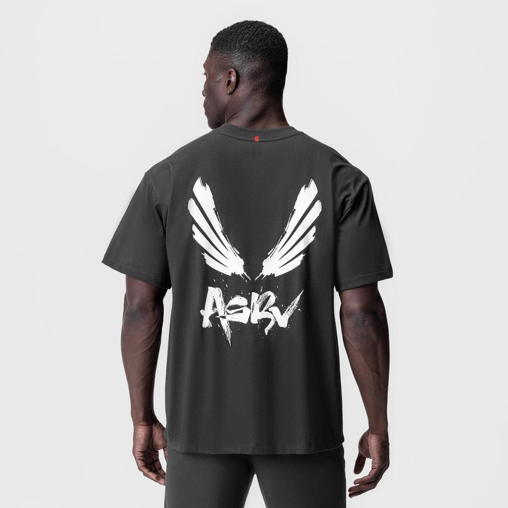 0797. Tech Essential™ Relaxed Tee - Space Grey "Brush Wings/ASRV" Product Image