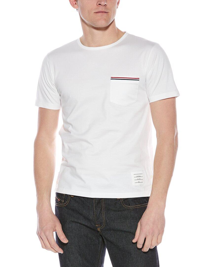 THOM BROWNE Oversized Pocket T-shirt Clothing In White Product Image
