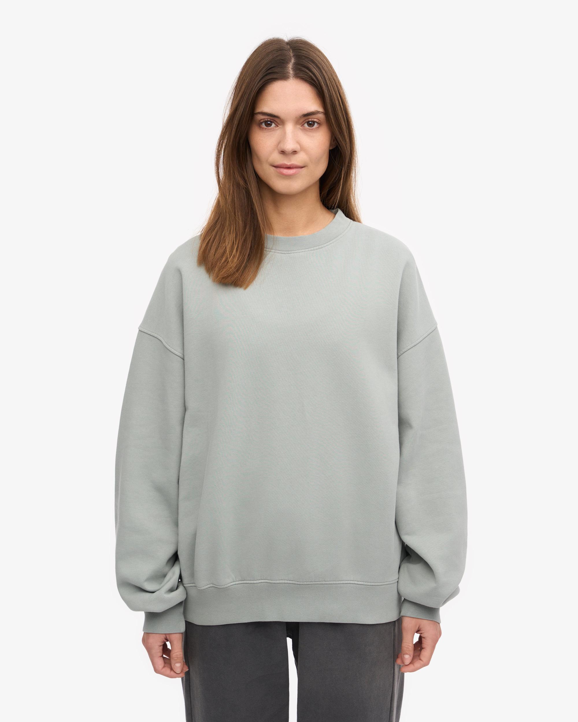 Organic Oversized Crew - Steel Blue Product Image