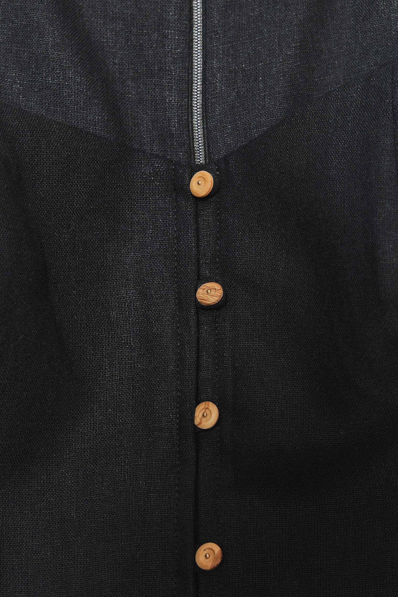 LINEN MIDI DRESS Product Image