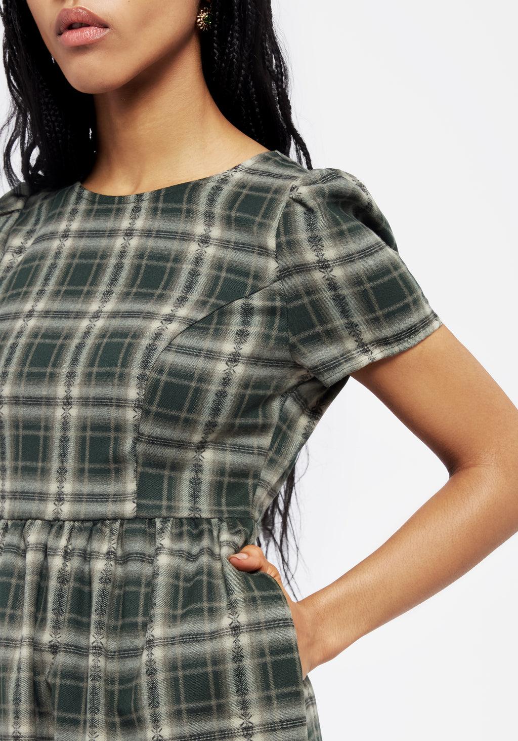 Tulisa Check Midi Dress Product Image