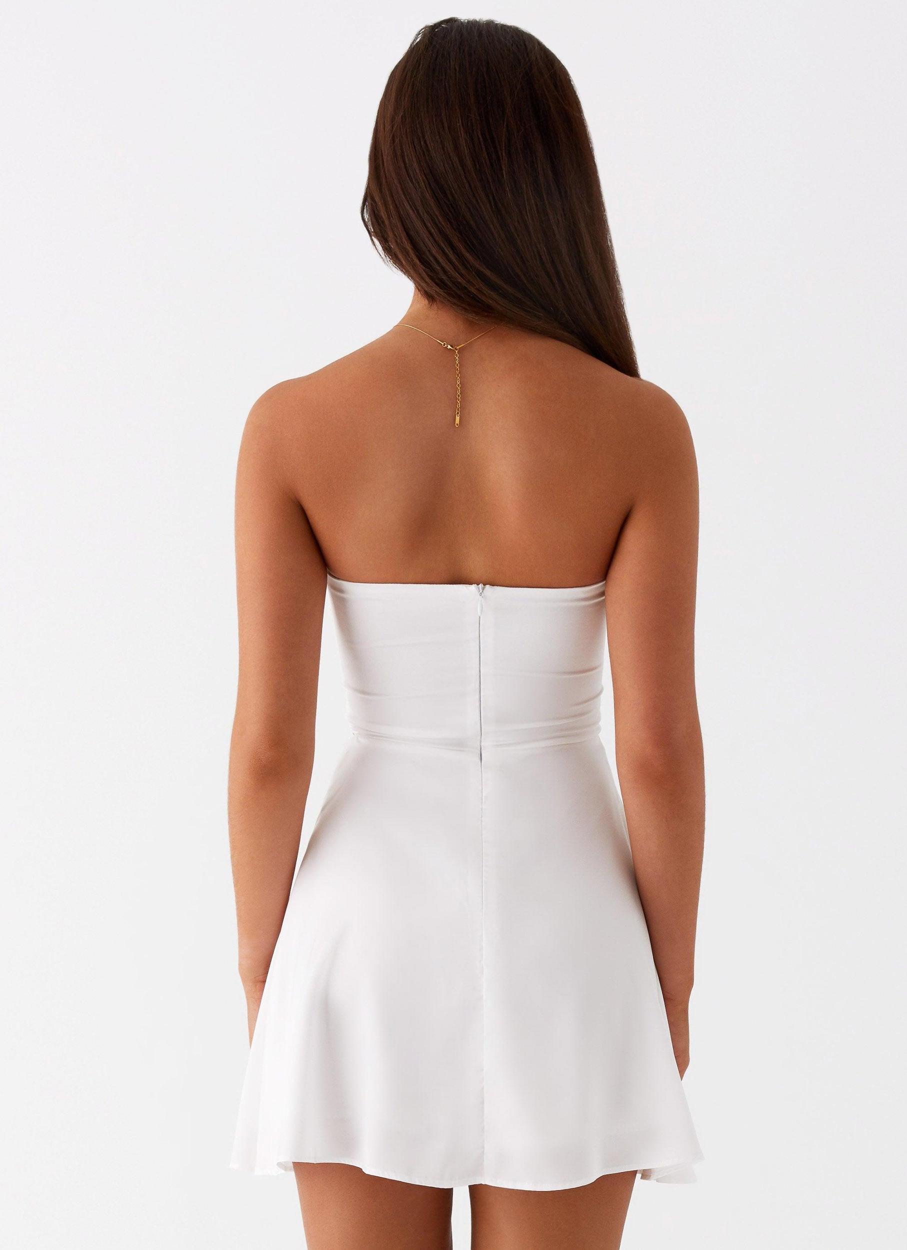 Taga Twist Mini Dress - White Product Image