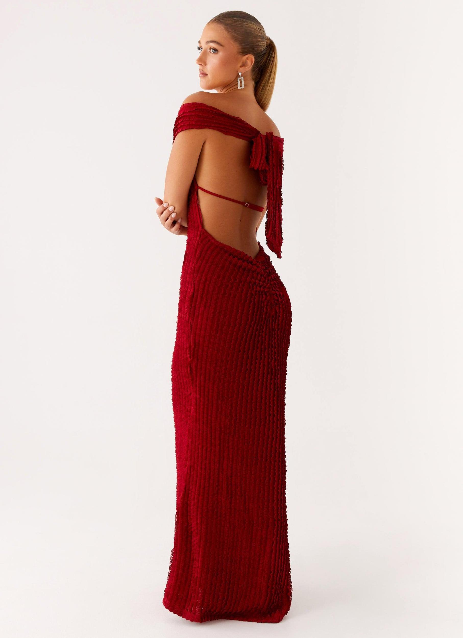 Chantelle Maxi Dress - Red Product Image
