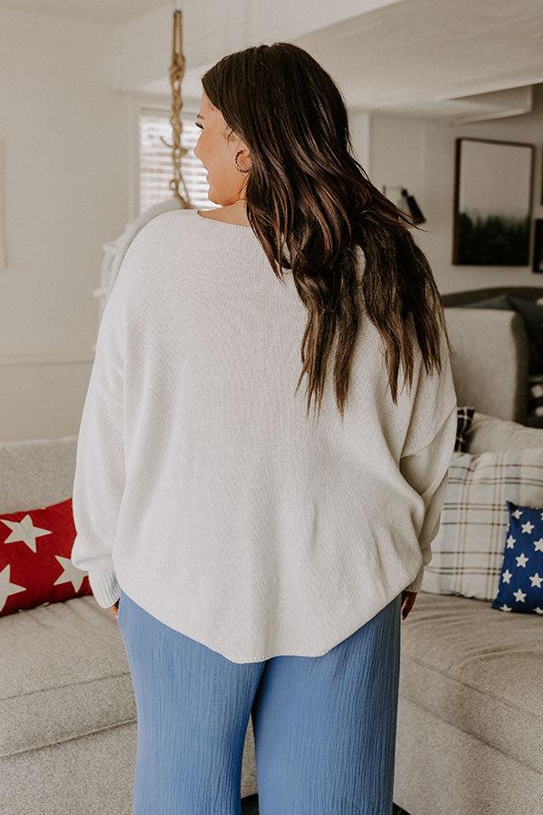 Star-Spangled Evening Knit Sweater Curves Product Image