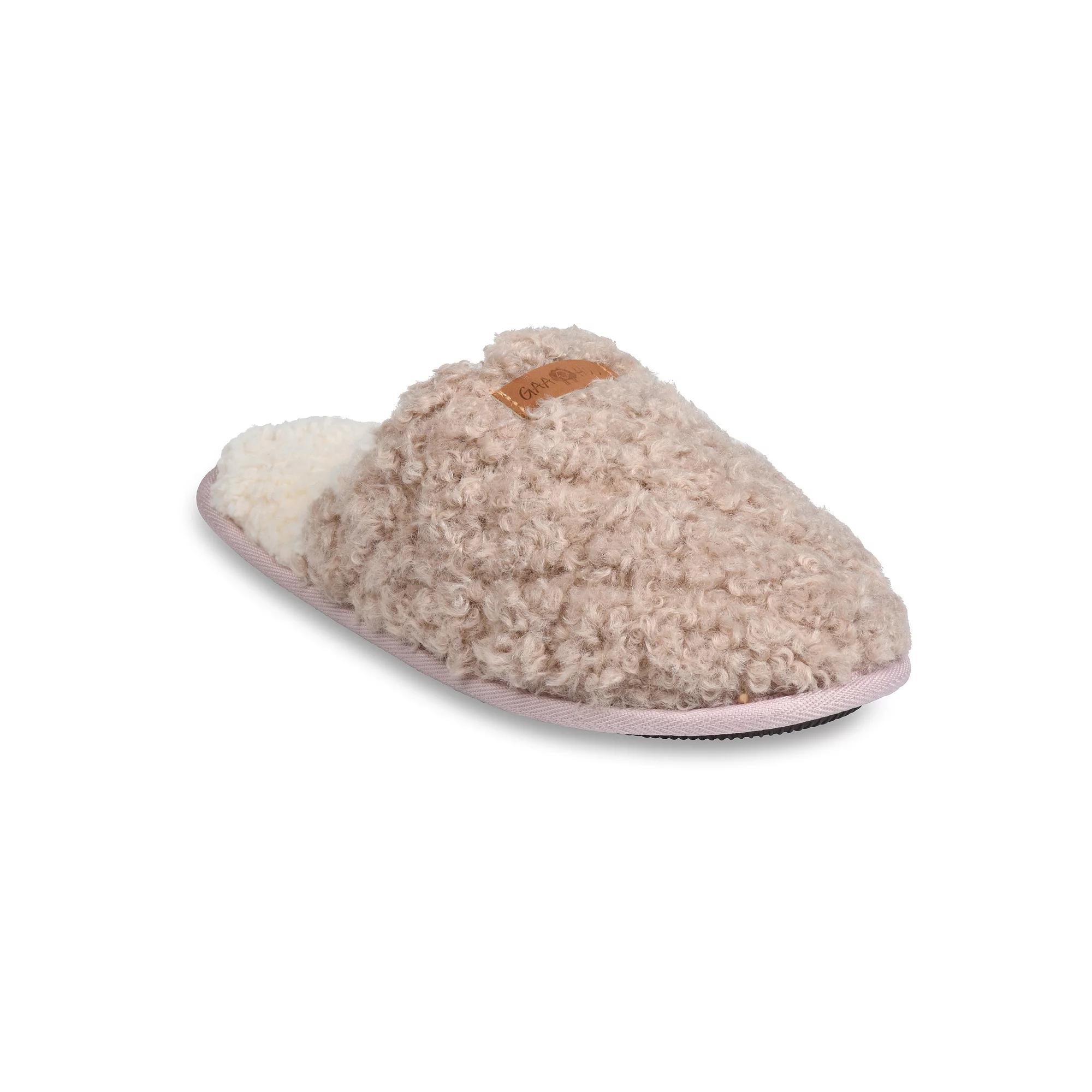 GaaHuu Quilted Teddy Bear Women's Scuff Slippers, Size: Small, Brown Product Image