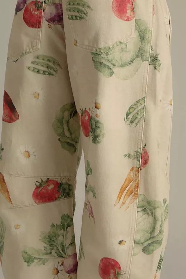 We The Free Good Luck Printed Barrel Jeans Product Image