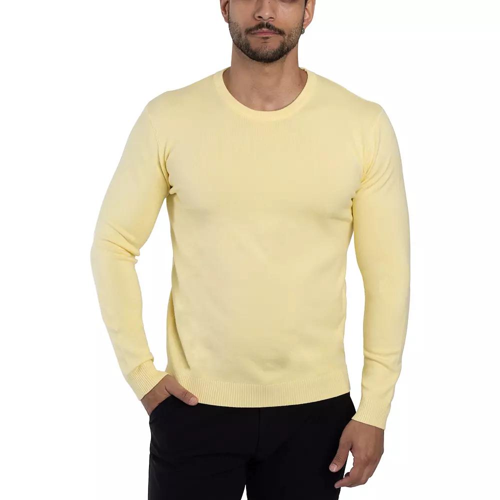 Men's Xray Fitted Crewneck Top, Size: Medium, Banana Yellow Product Image