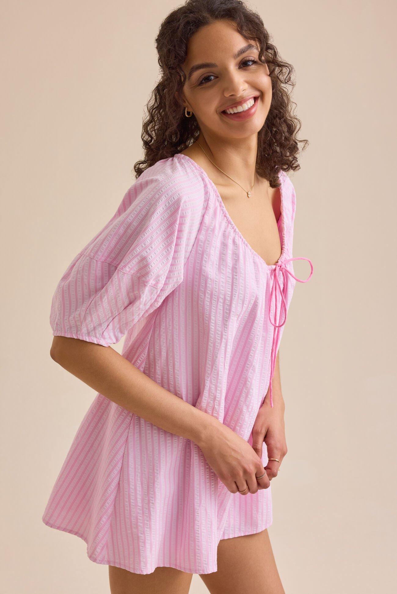 Posie Striped Romper Product Image