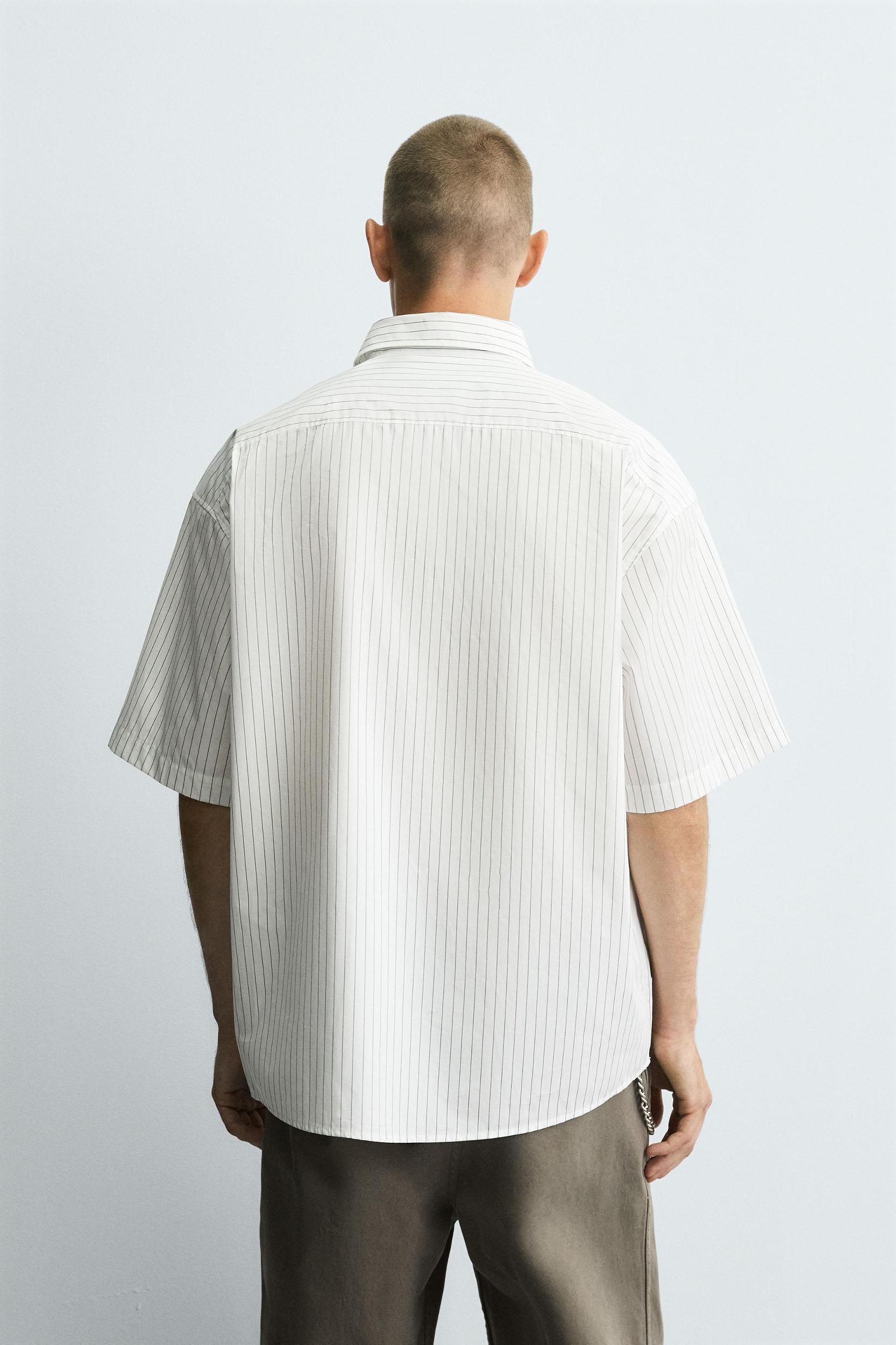 EMBROIDERED STRIPED SHIRT Product Image