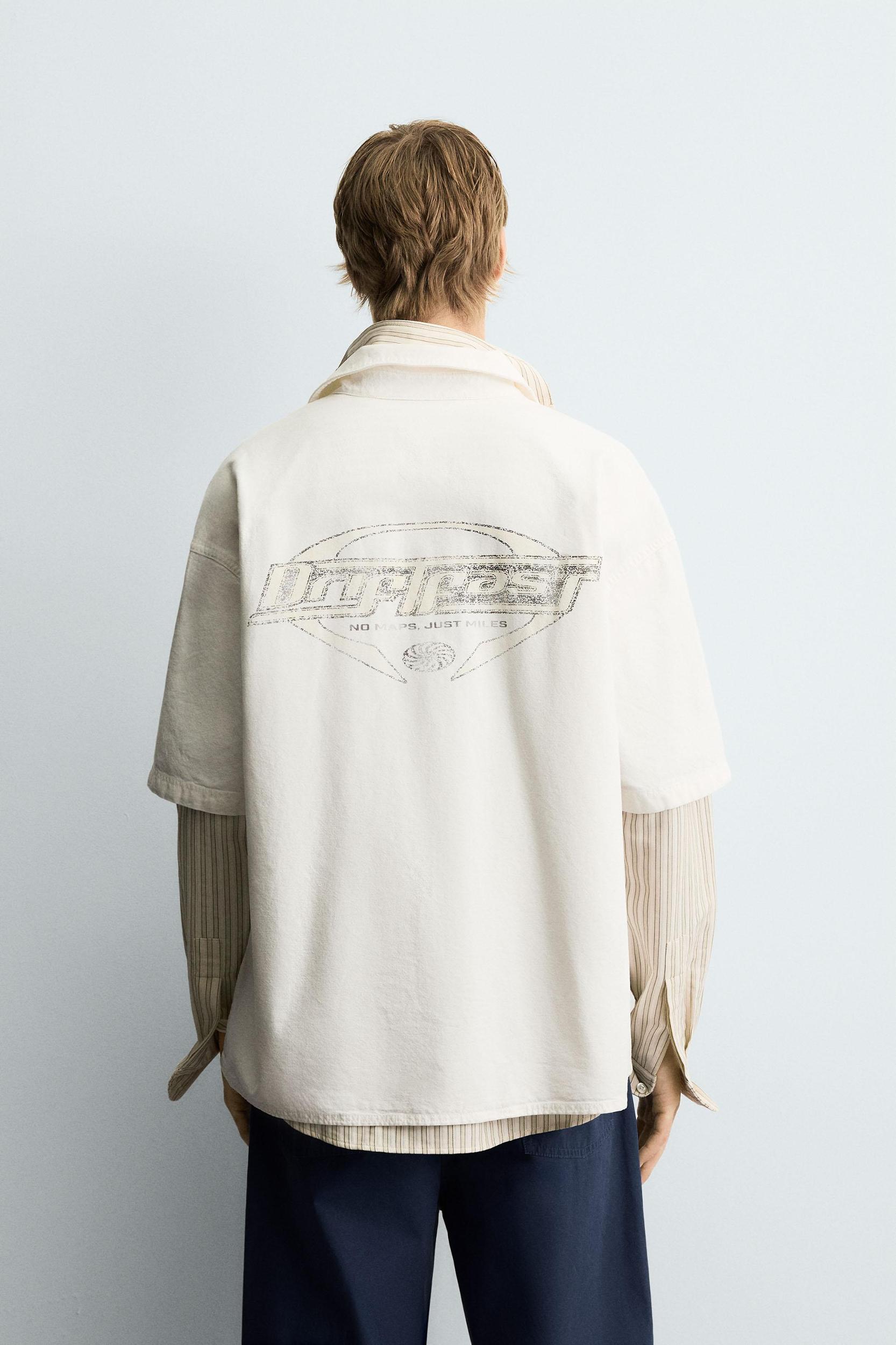 WASHED PRINT SHIRT Product Image