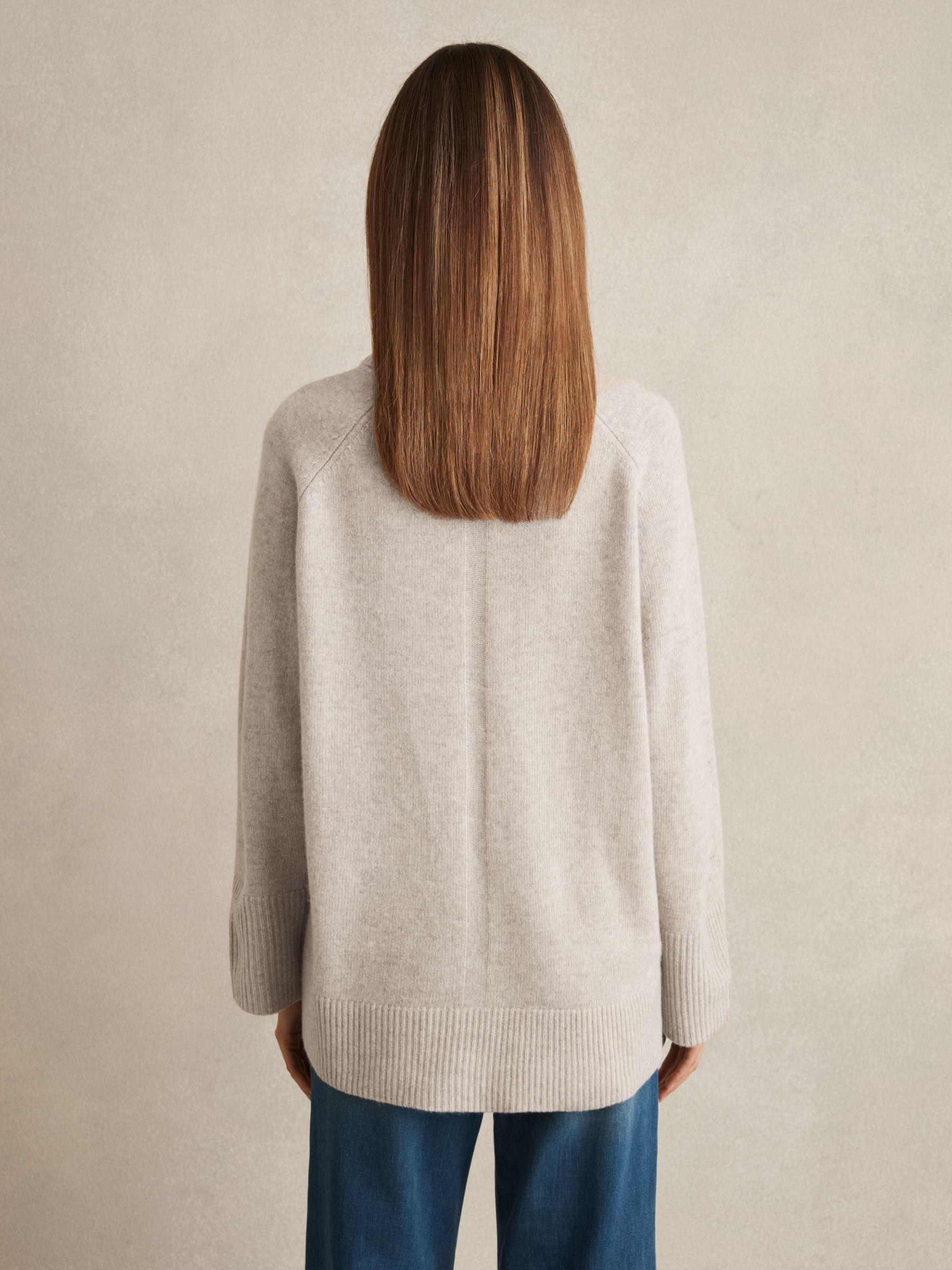 Wool-Cashmere Roll-Neck Jumper in Oatmeal Product Image