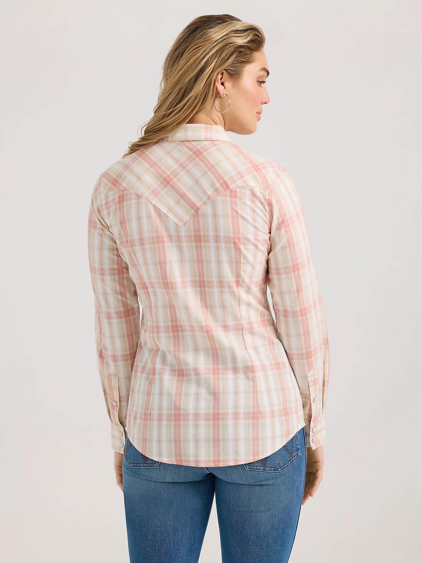 Women's Wrangler Plaid Slim Western Snap Shirt | Women's TOPS | Wrangler® Product Image