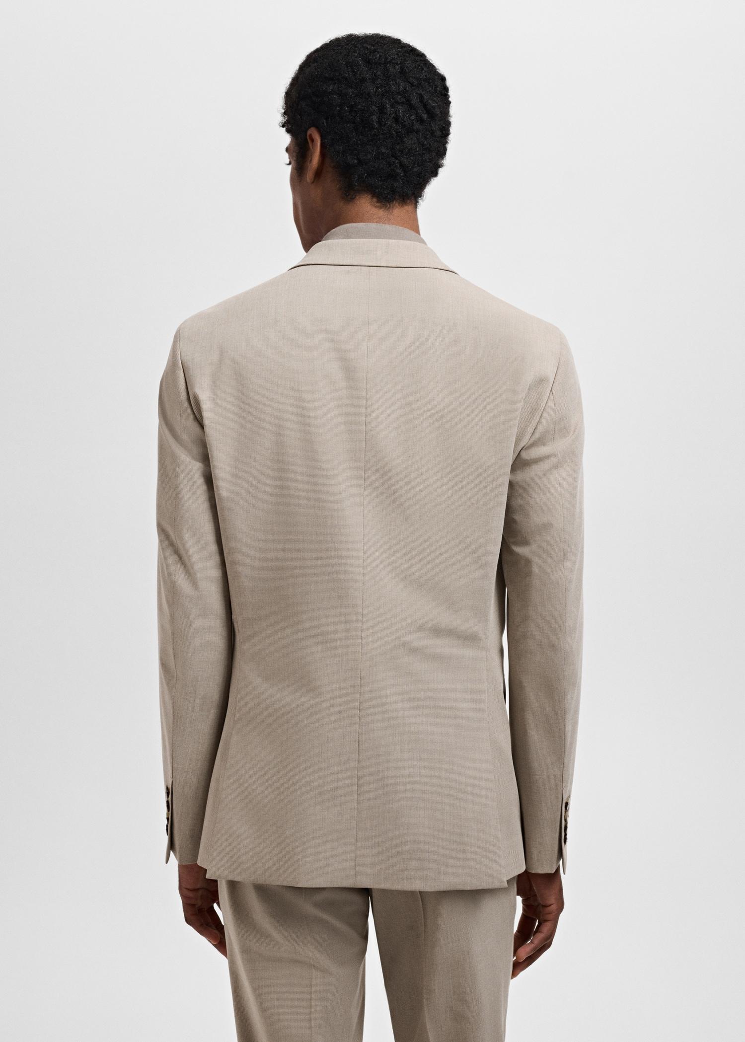 Super slim-fit suit jacket in stretch fabric - Men | MANGO USA Product Image