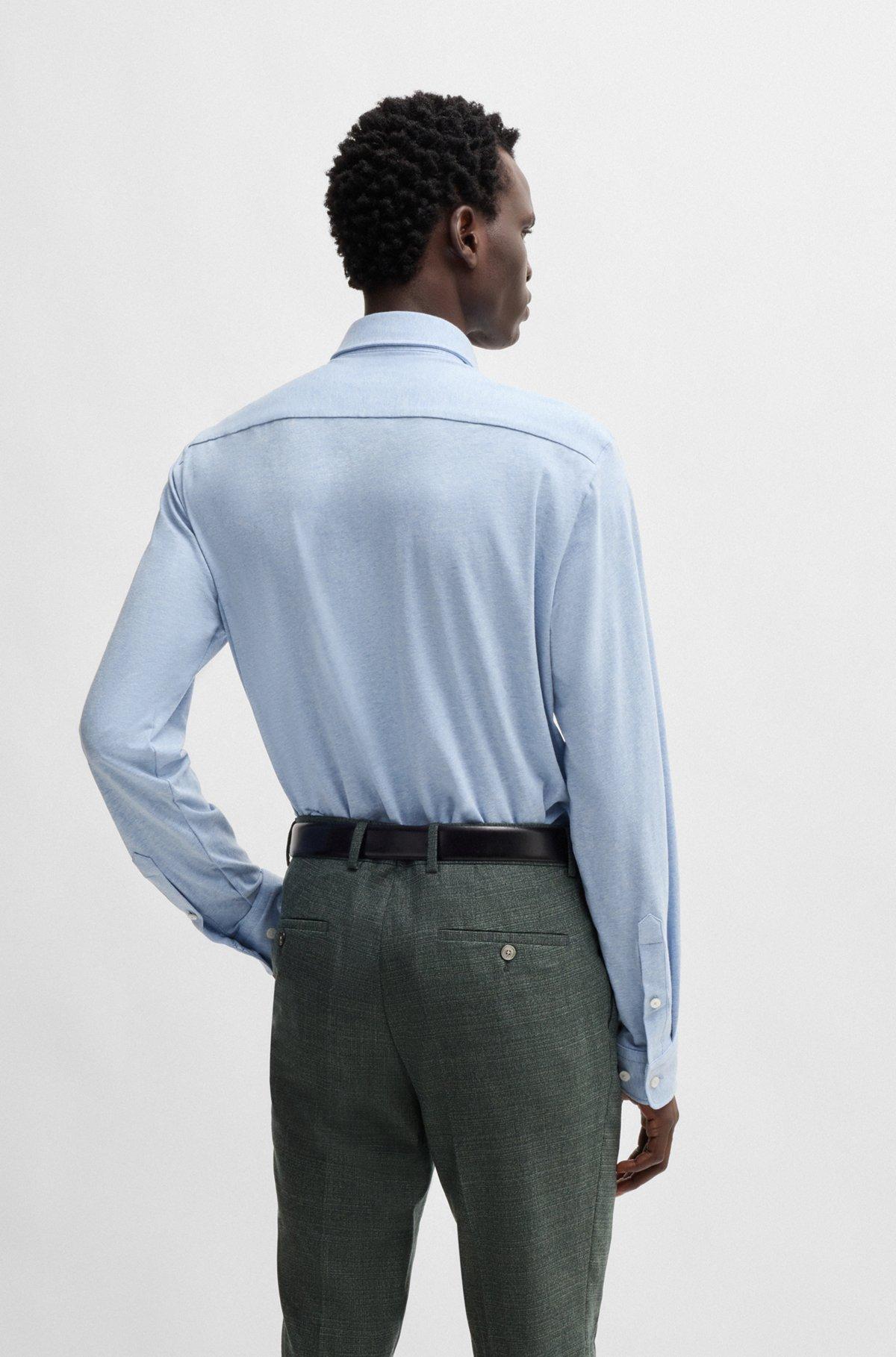 Slim-fit shirt in stretch-cotton jersey Product Image