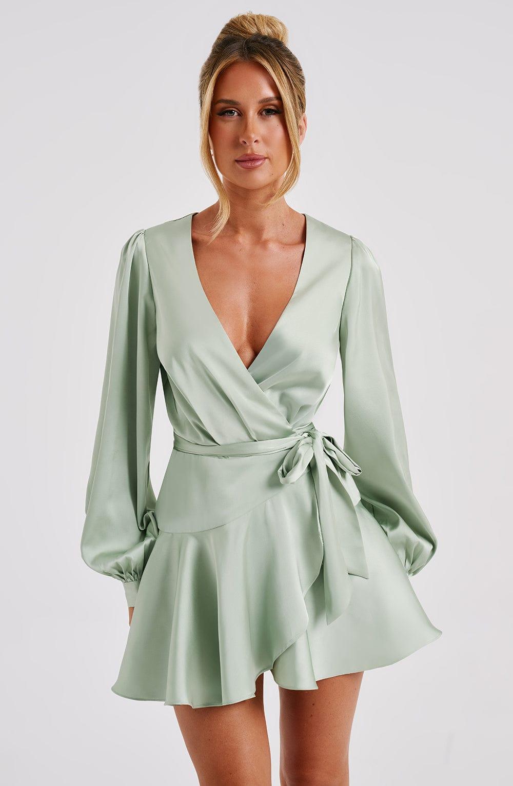 Ellis Mini Dress - Sage Product Image