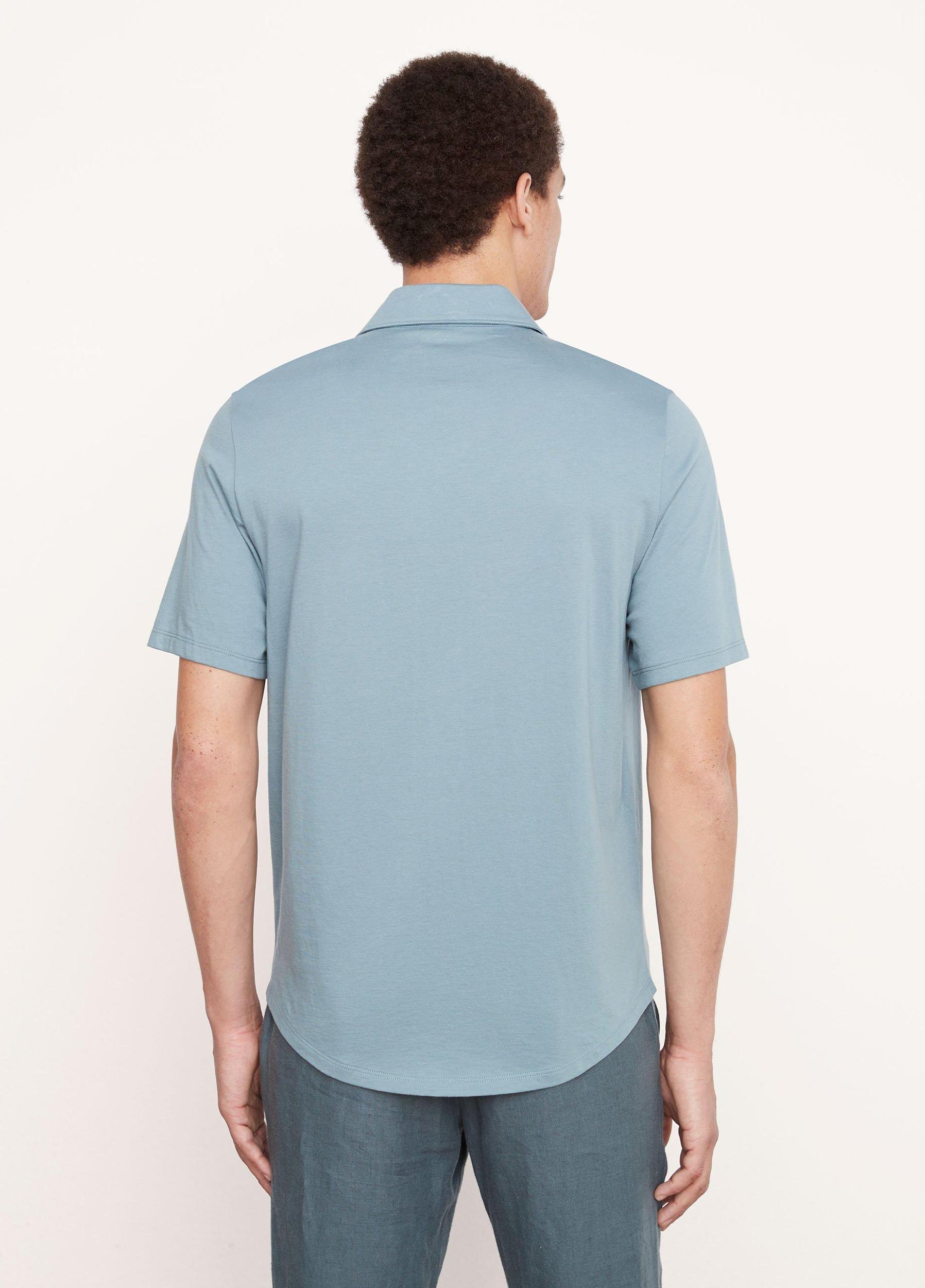 Pima Cotton Short Sleeve Button Down Shirt Product Image