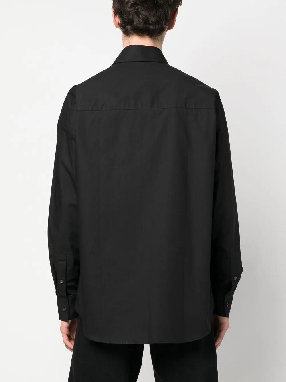 embroidered-logo detail shirt Product Image