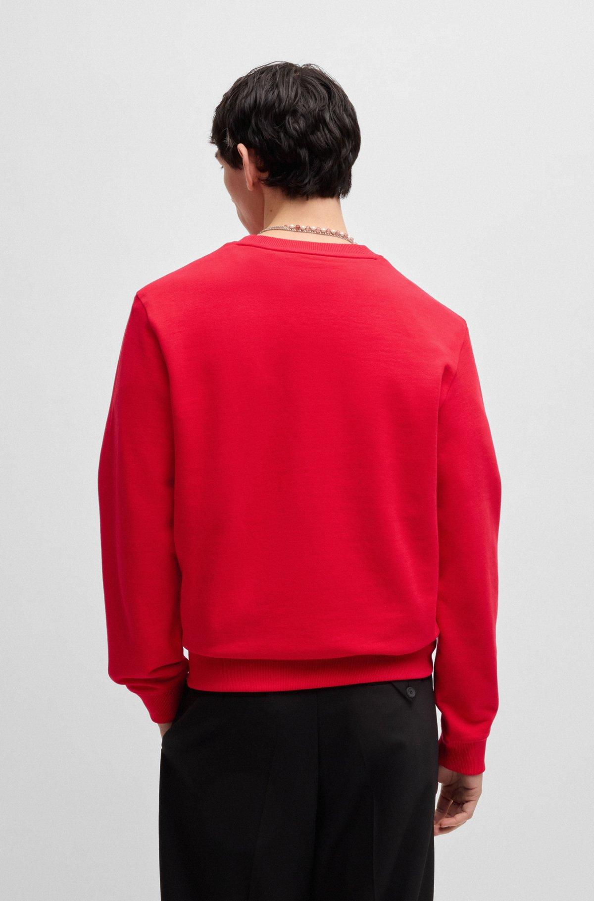 Logo-label sweatshirt in cotton terry Product Image