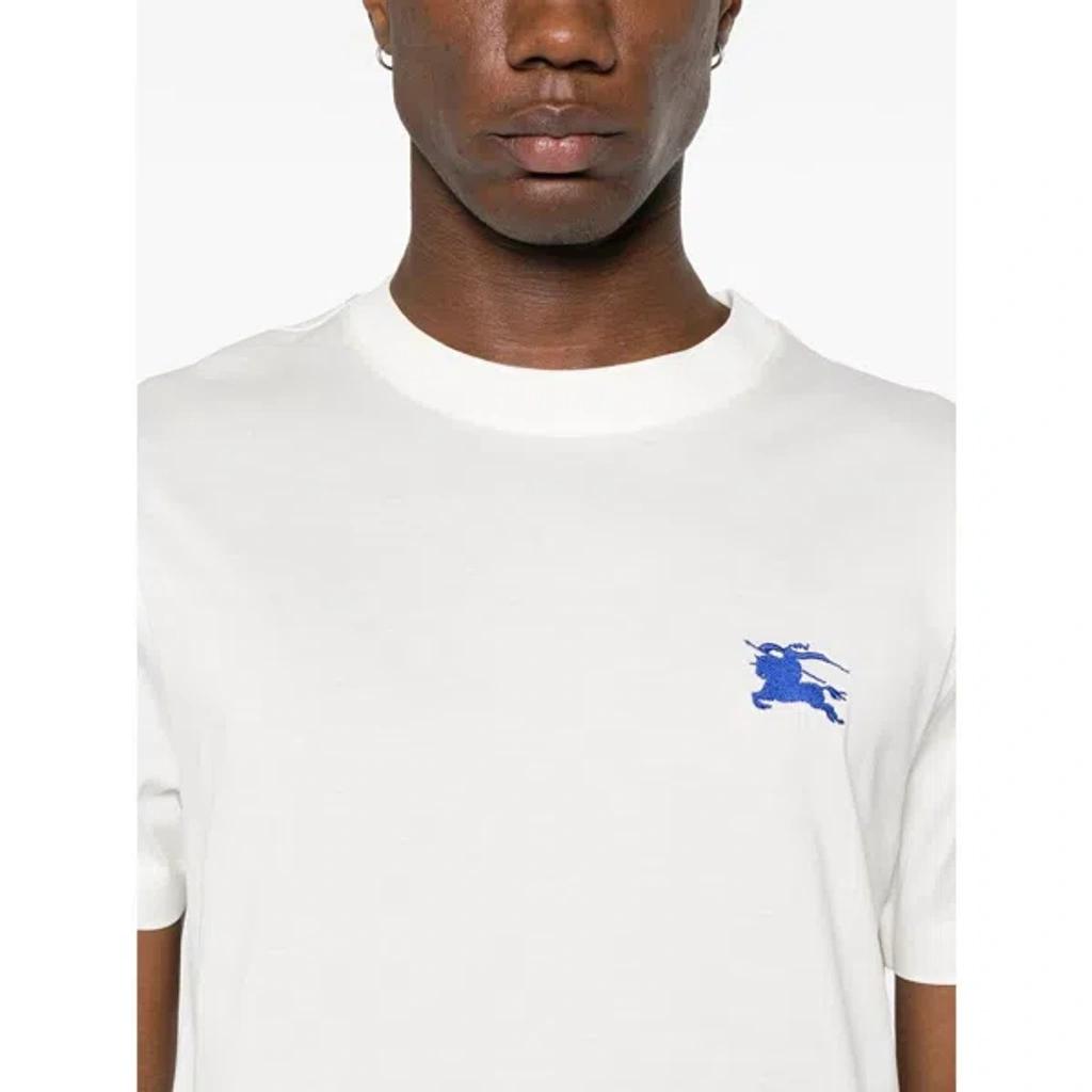 White Embroidered T-Shirt Product Image