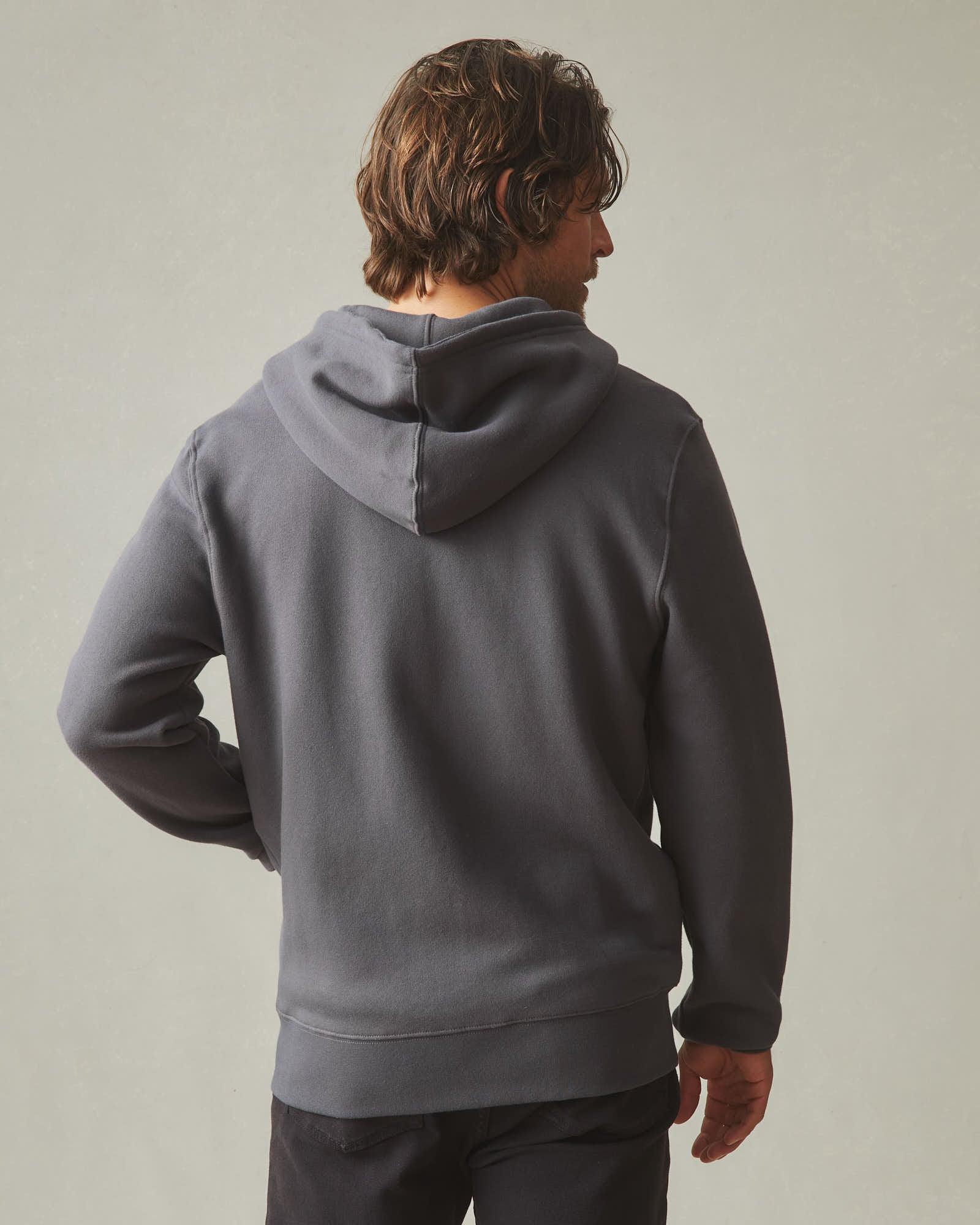 Men's Midweight Full Zip - Dark Charcoal Product Image