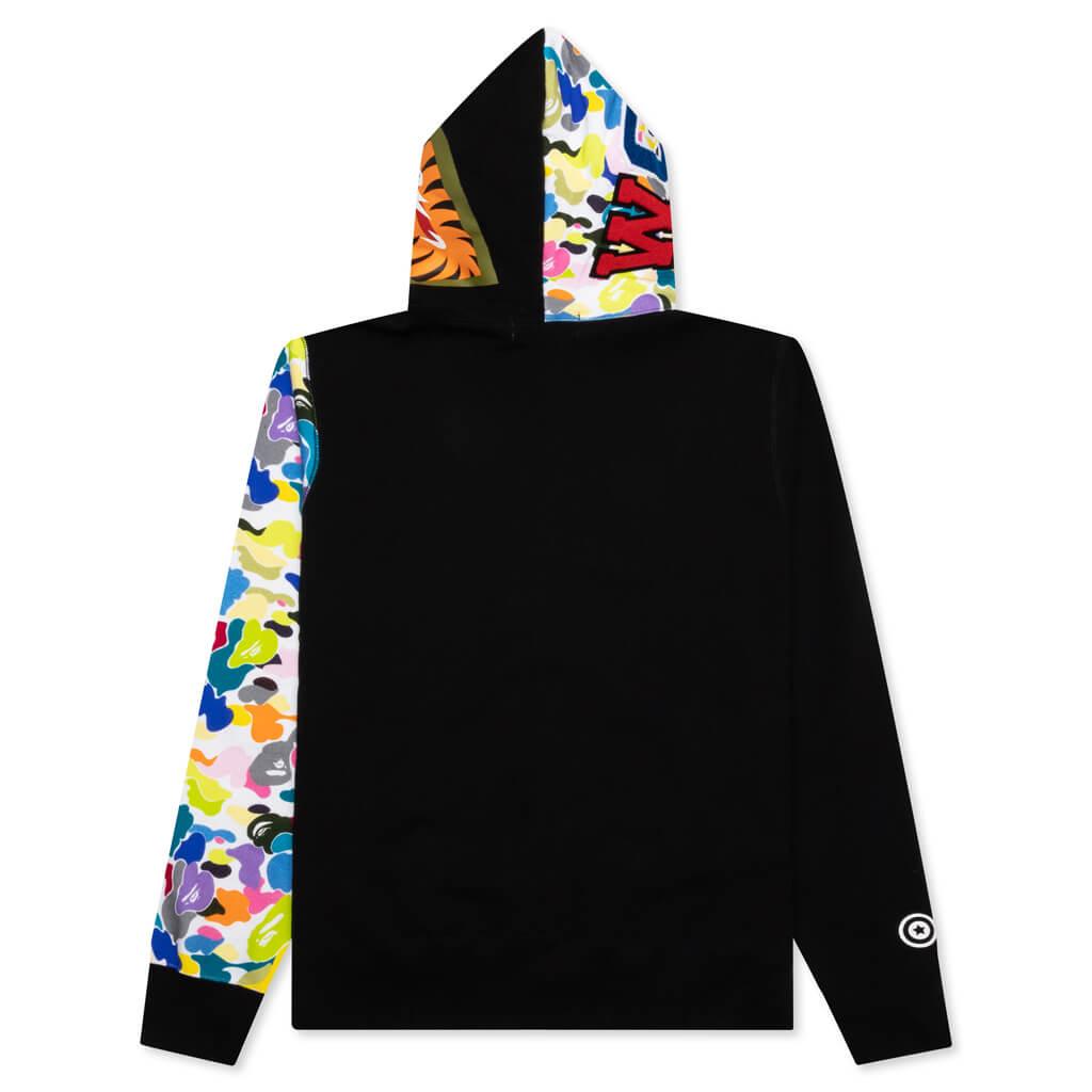 Multi Camo NYC Logo Shark Full Zip Hoodie M Male Product Image