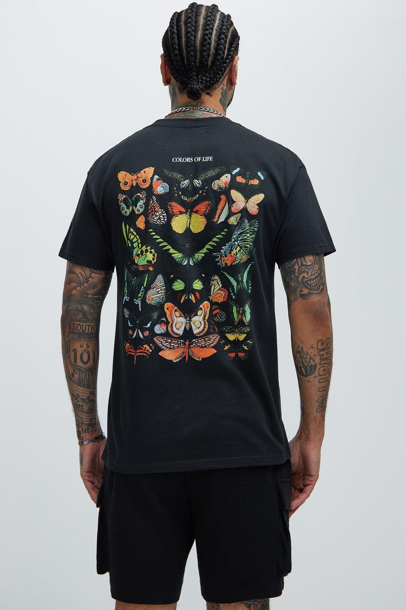 Colors Of Life Short Sleeve Tee - Black/combo Product Image
