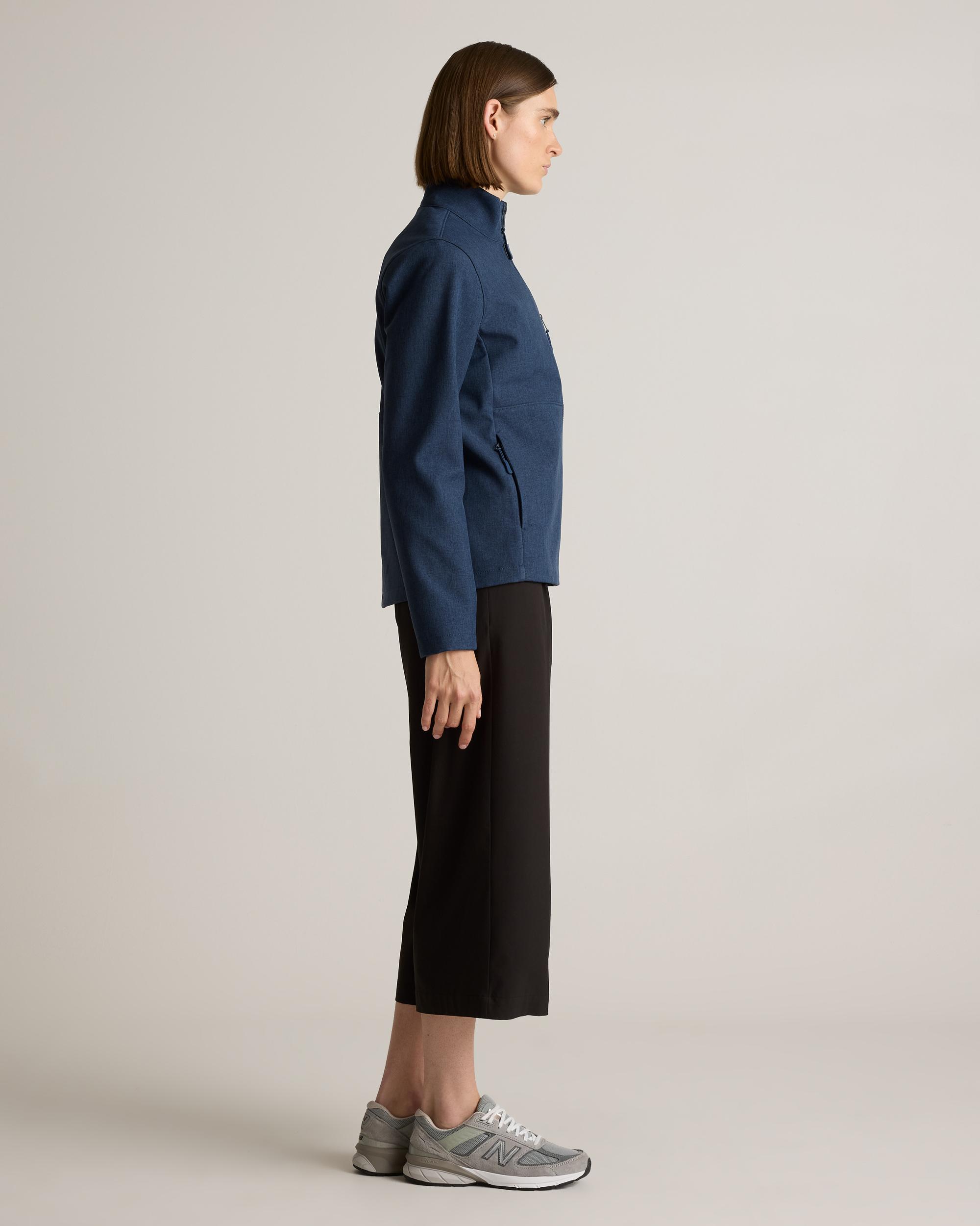 Quince | Women's Softshell Fleece-Lined Full-Zip Jacket Recycled Polyester Product Image