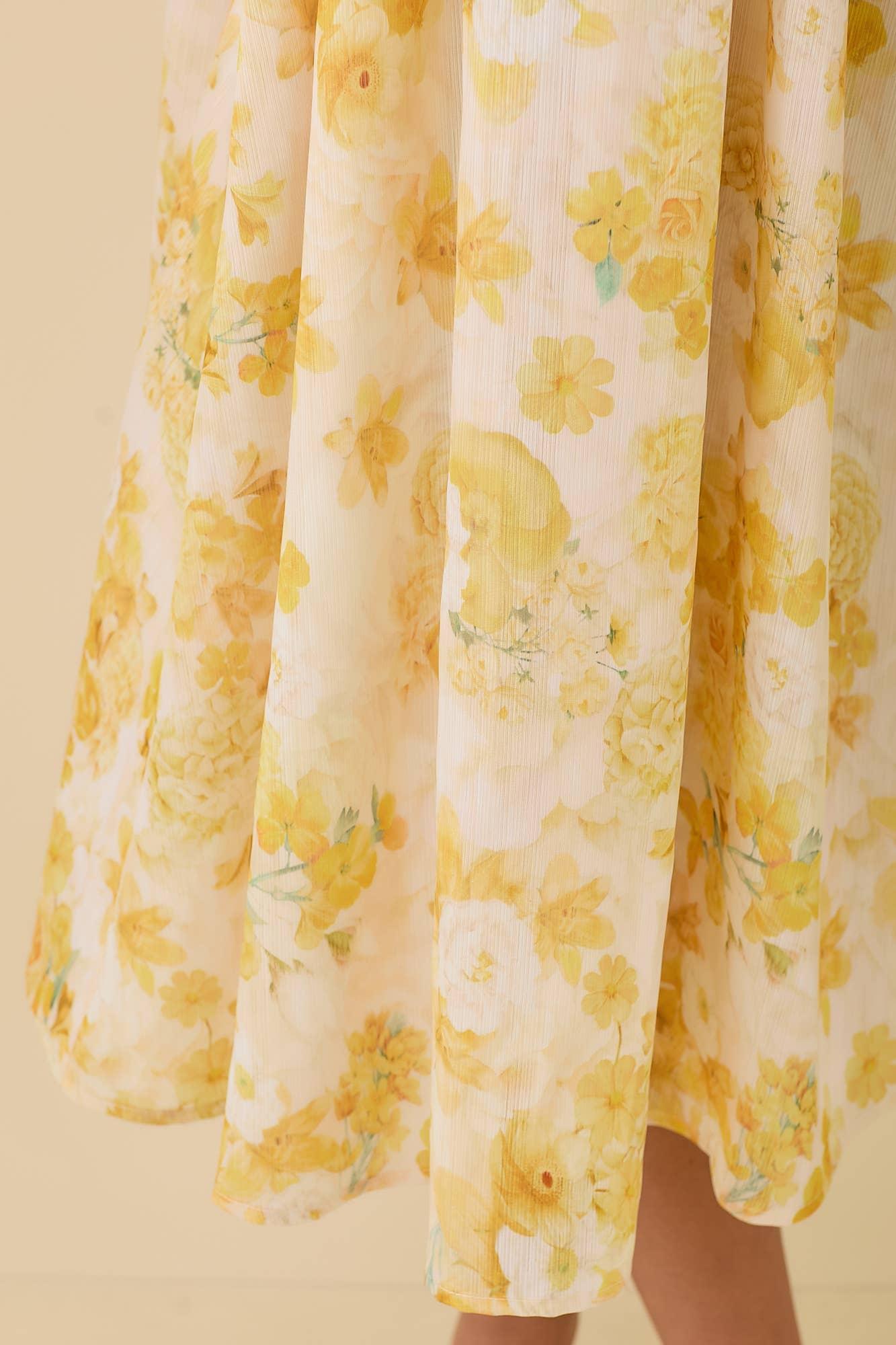Sunshine Floral Midi Dress Product Image
