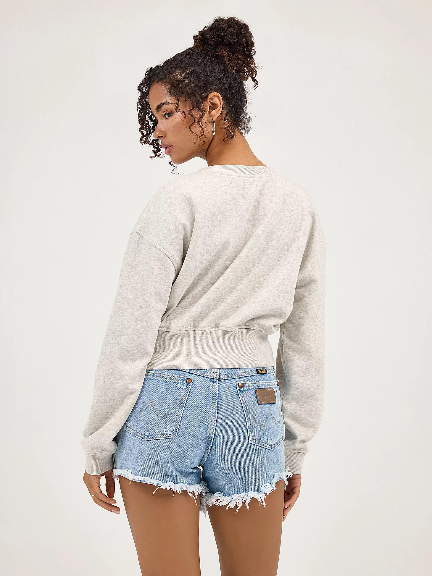 Women's Relaxed Crop Sweatshirt in Vintage Product Image