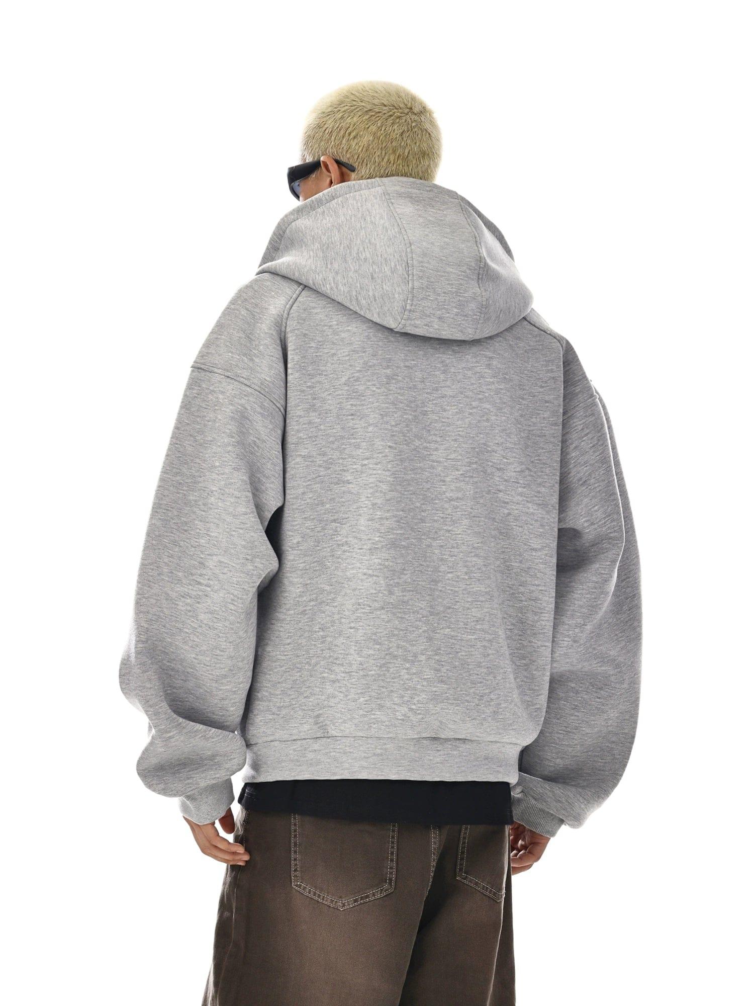 RT No. 12121 DARK GRAY HEAVY ZIP-UP HOODIE Product Image