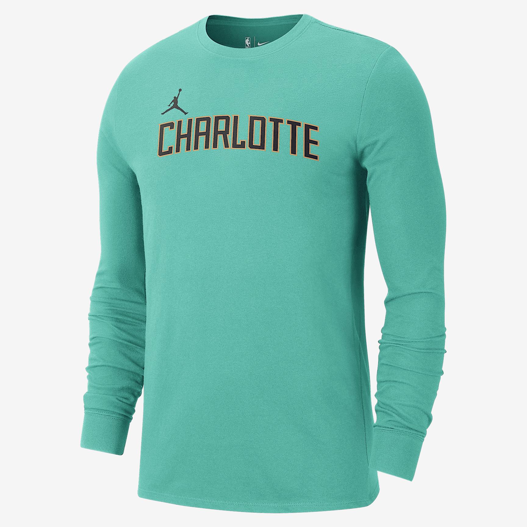 Charlotte Hornets Essential City Edition Men's Jordan NBA Long-Sleeve T-Shirt Product Image