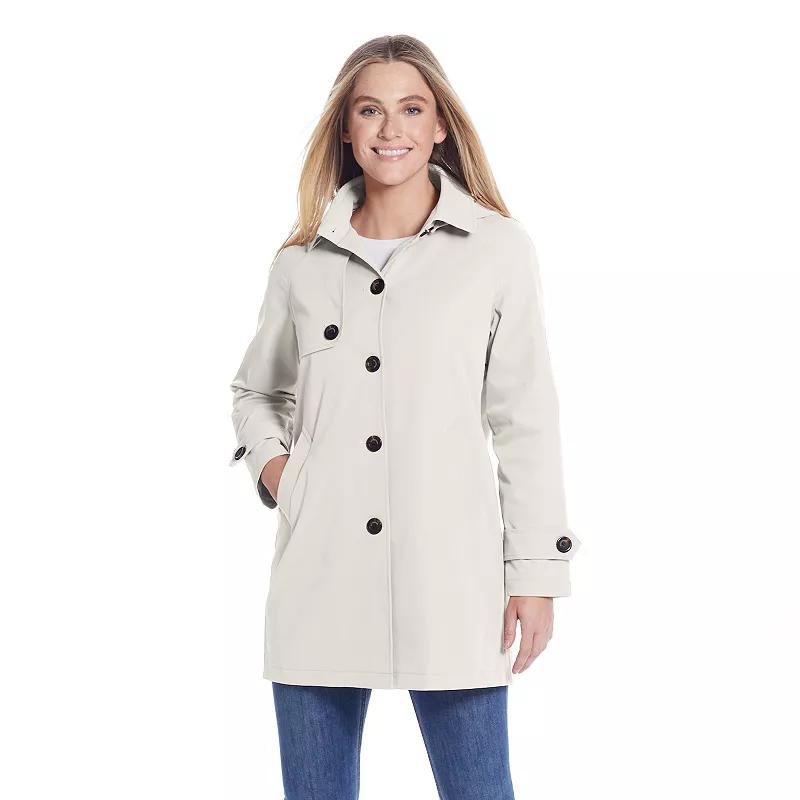 Women's Weathercast Lightweight Button Front Hooded Topper Jacket,  Product Image