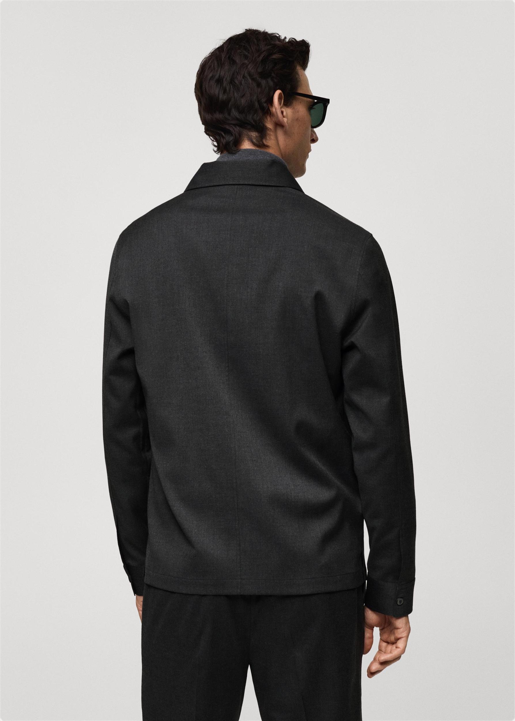 Slim-fit overshirt with pockets - Men | MANGO USA Product Image