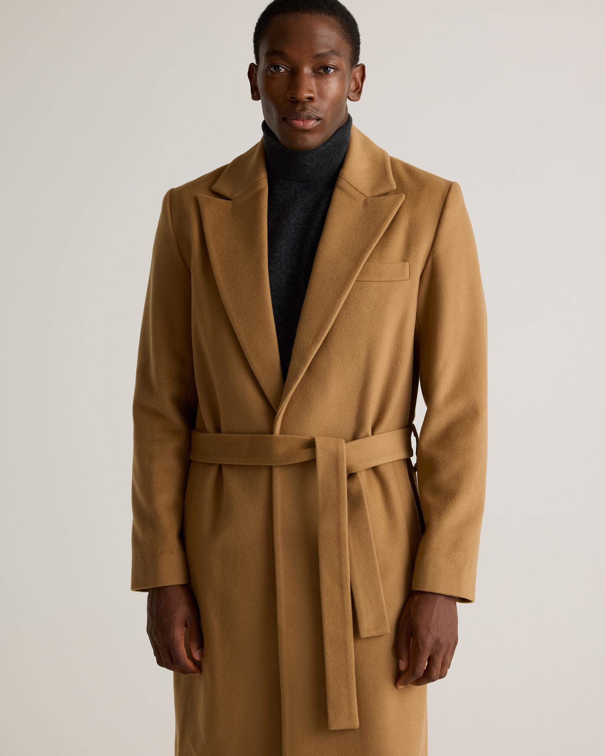 Quince | Men's Italian Wool Belted Overcoat Wool/Nylon Product Image