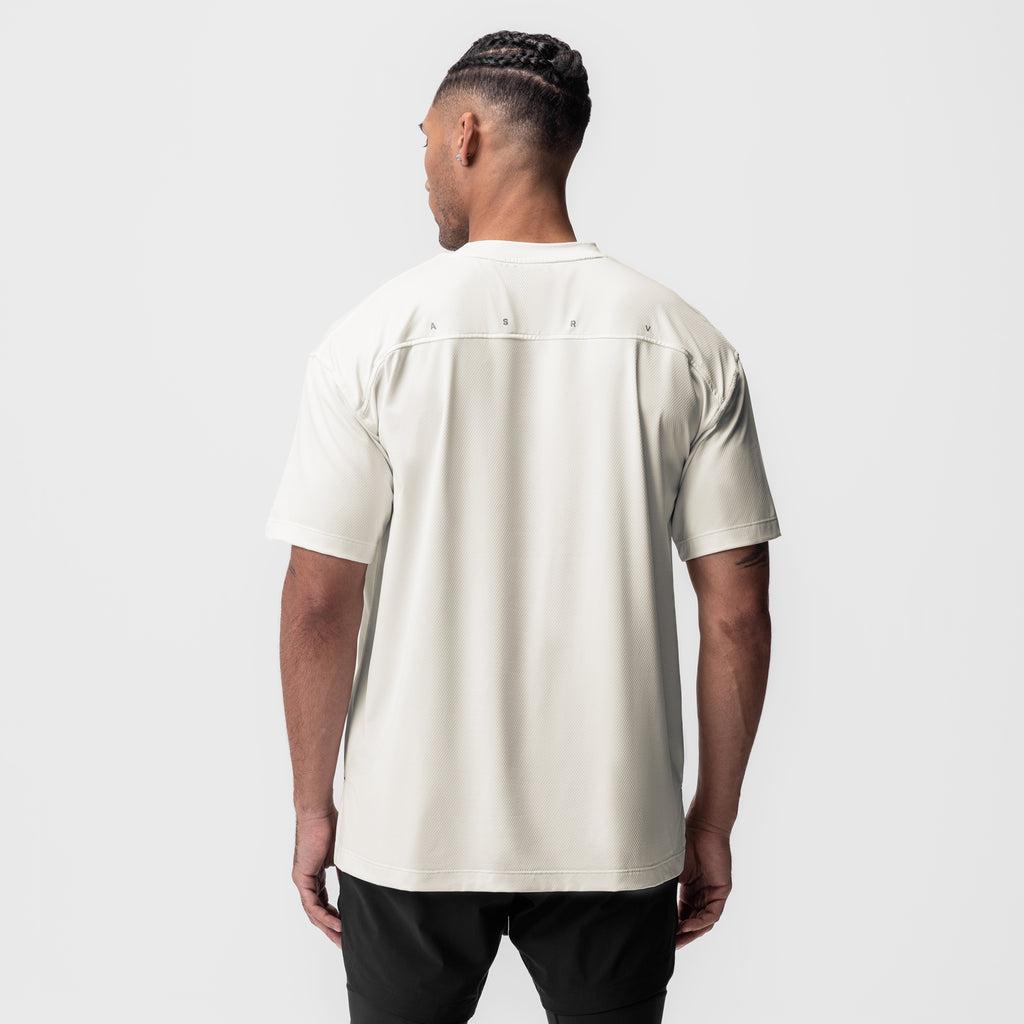 0822. AeroSilver® Oversized Tee - White Product Image