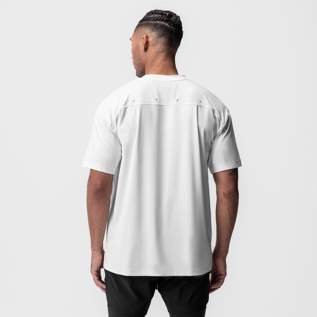 0822. AeroSilver® Oversized Tee - White Product Image