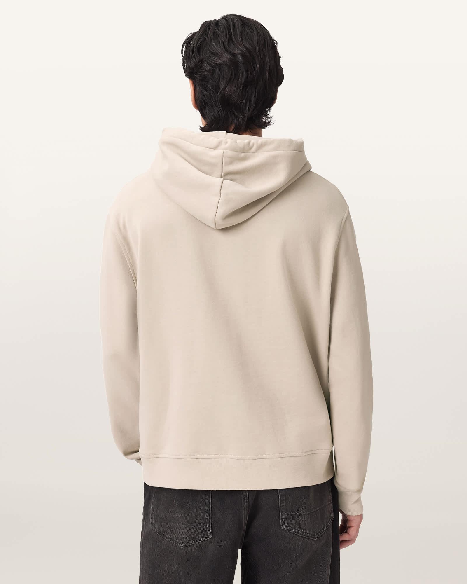Asher Ramskull Oversized Hoodie SANDSTONE BROWN | ALLSAINTS US Product Image