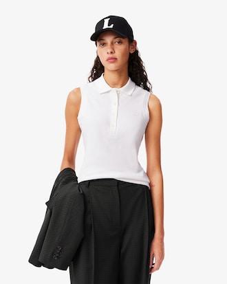 Slim Fit L.12.D Sleeveless Stretch Polo Shirt Product Image