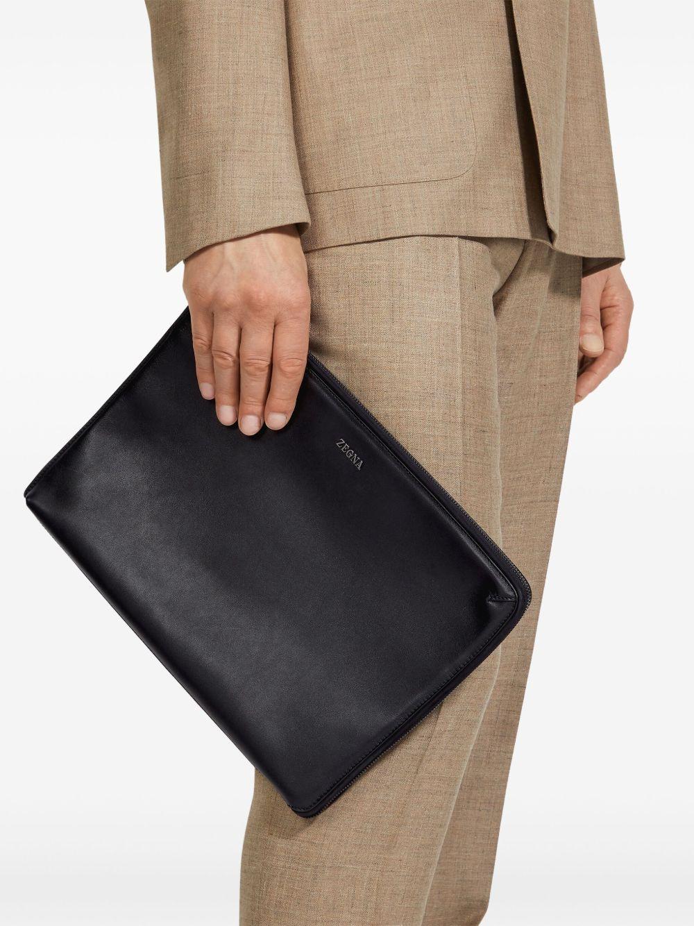 leather clutch bag Product Image