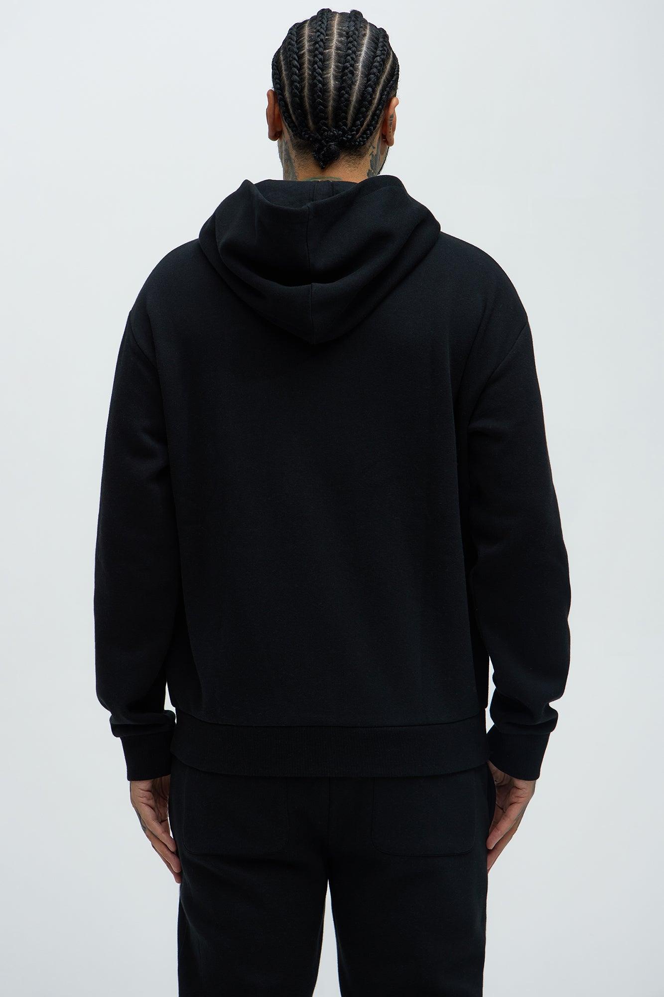 Tyson Winning Patched Zip Hoodie - Black Product Image