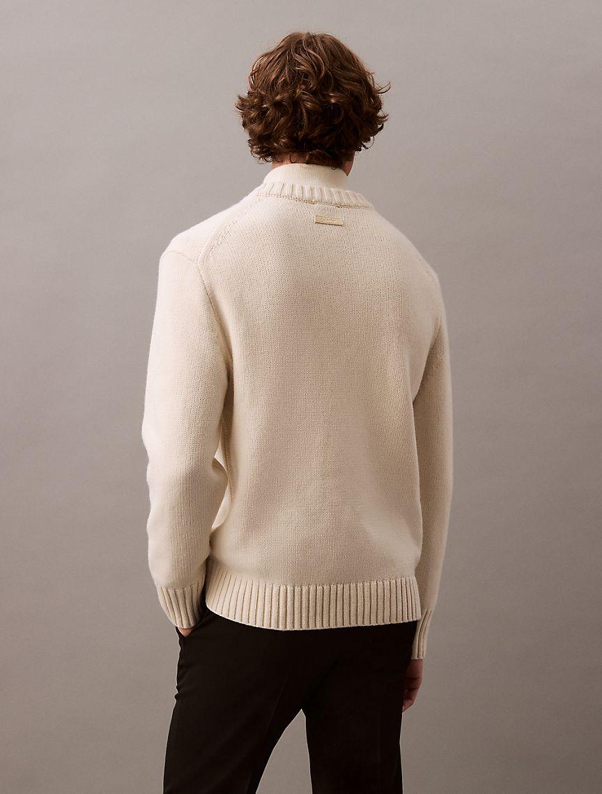 Wool Blend V-Neck Sweater Product Image