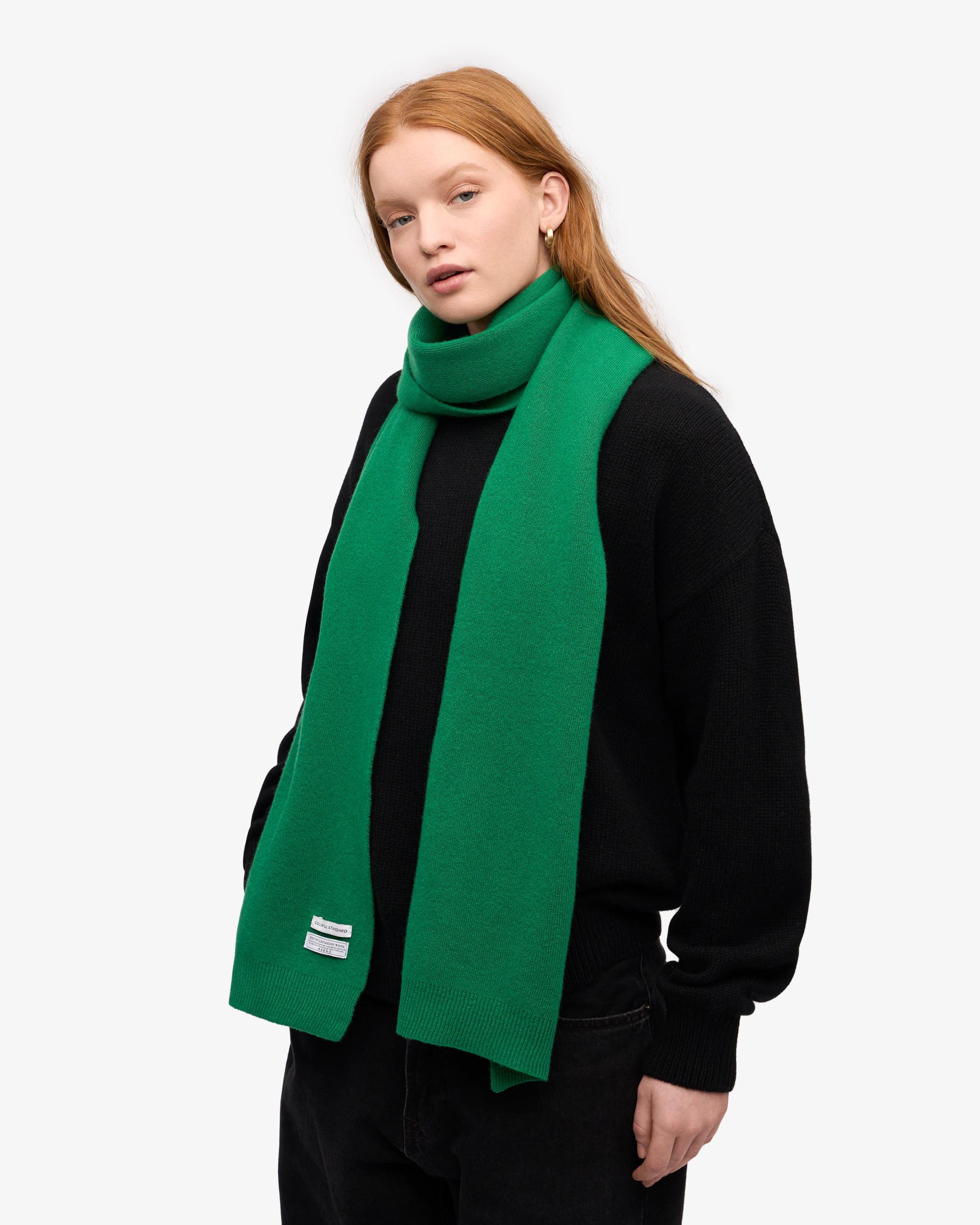 Merino Wool Scarf - Kelly Green Product Image