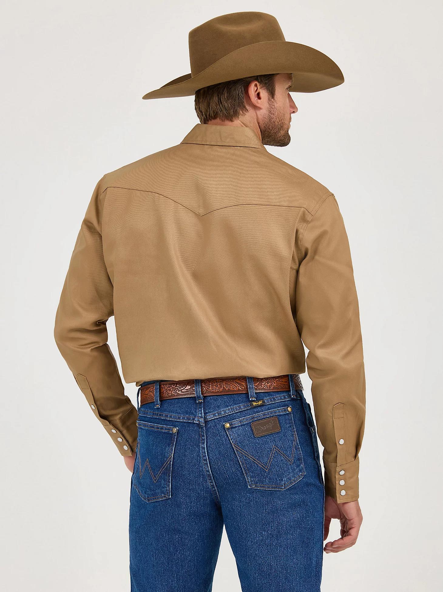 Cowboy Cut® Firm Finish Twill Western Snap Work Shirt | Men's SHIRTS | Wrangler® Product Image