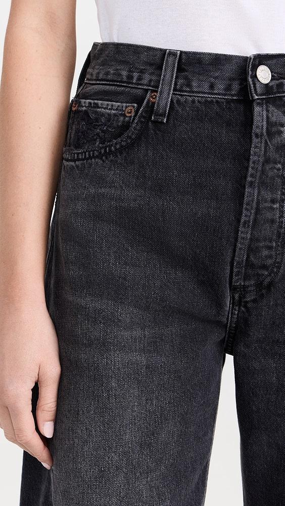 AGOLDE Luna Pieced Jeans: High Rise Curved Taper | Shopbop Product Image