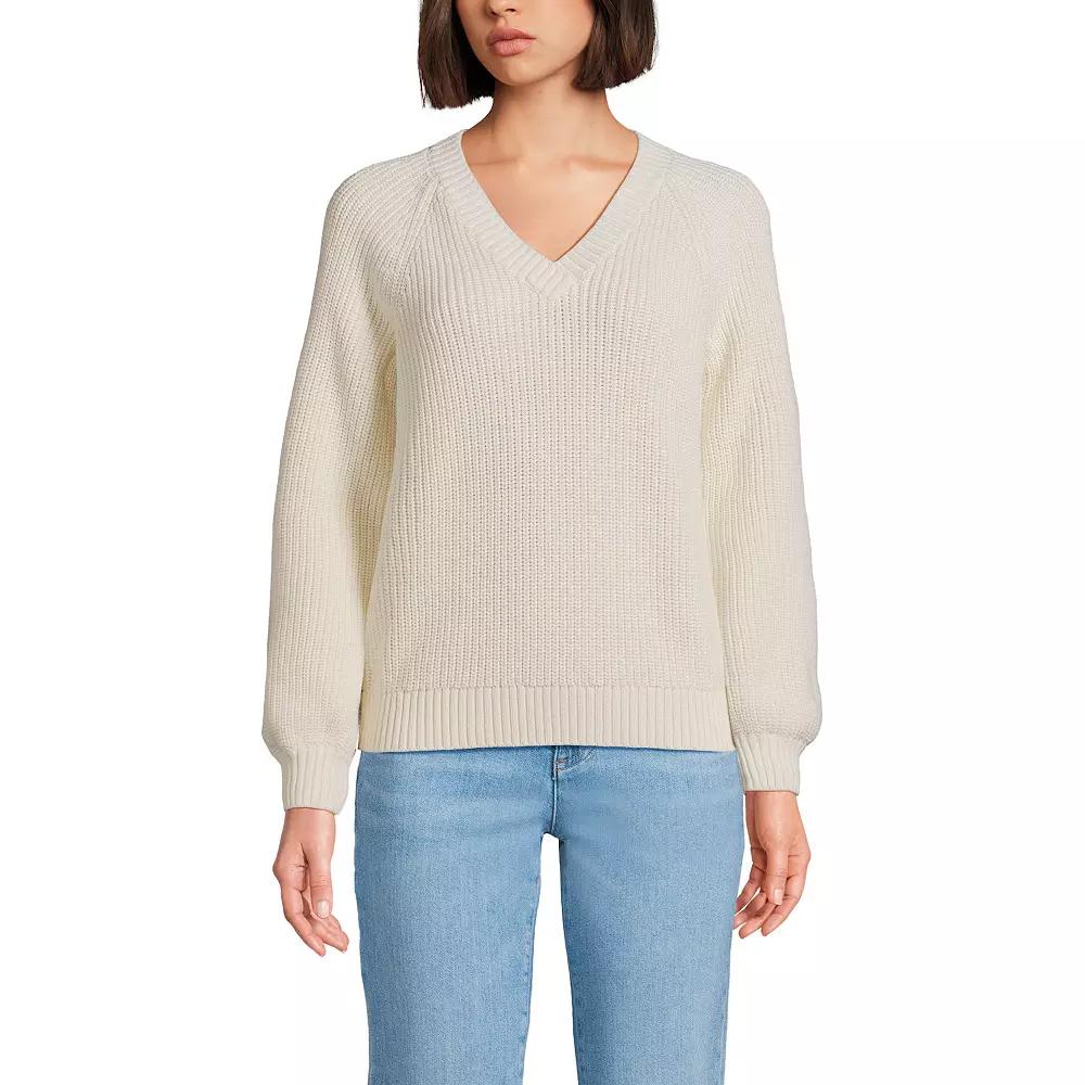 Women's Lands' End Drifter Balloon Sleeve Sweater,  Product Image