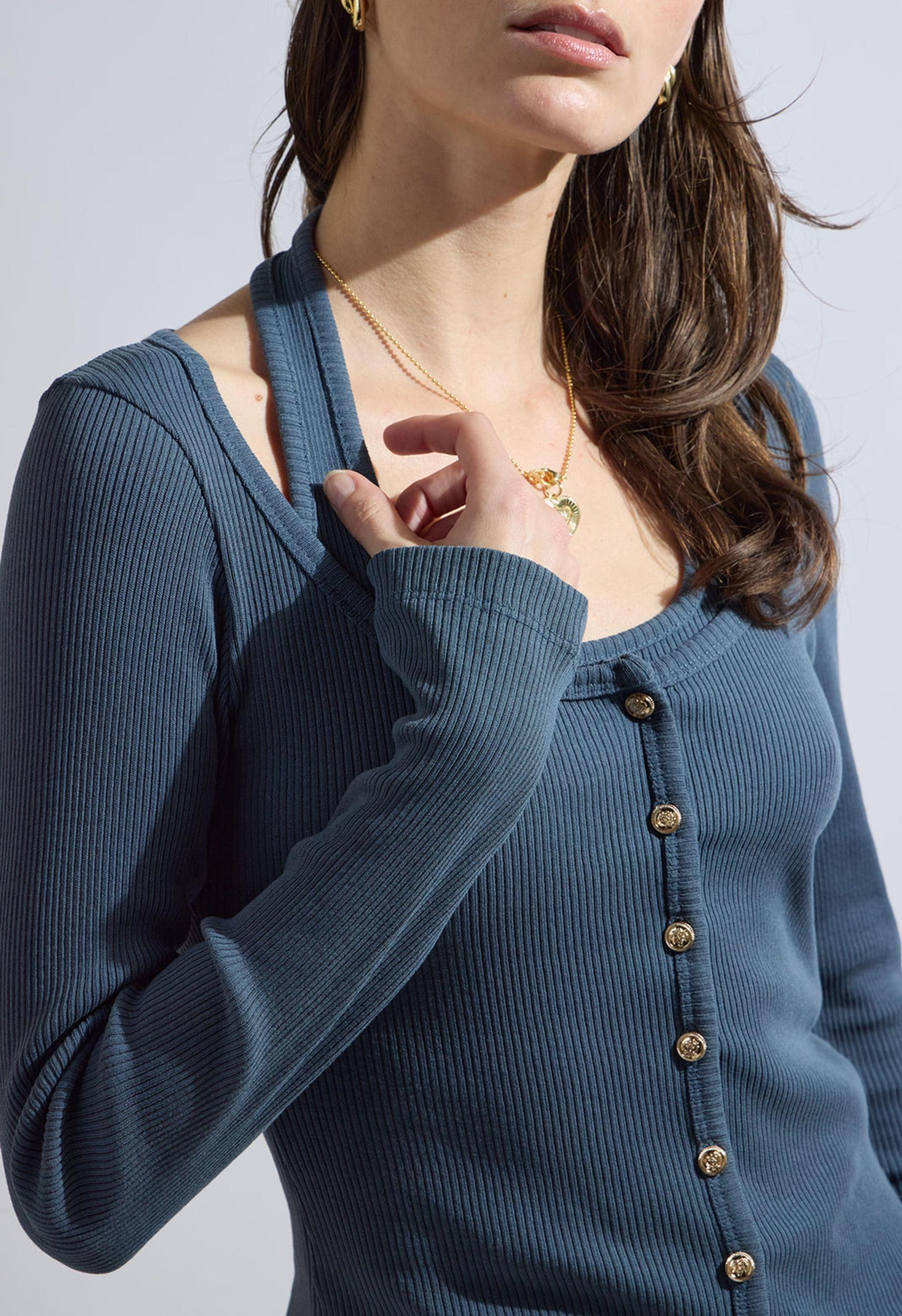 Carrington Knit Set in Blue Product Image