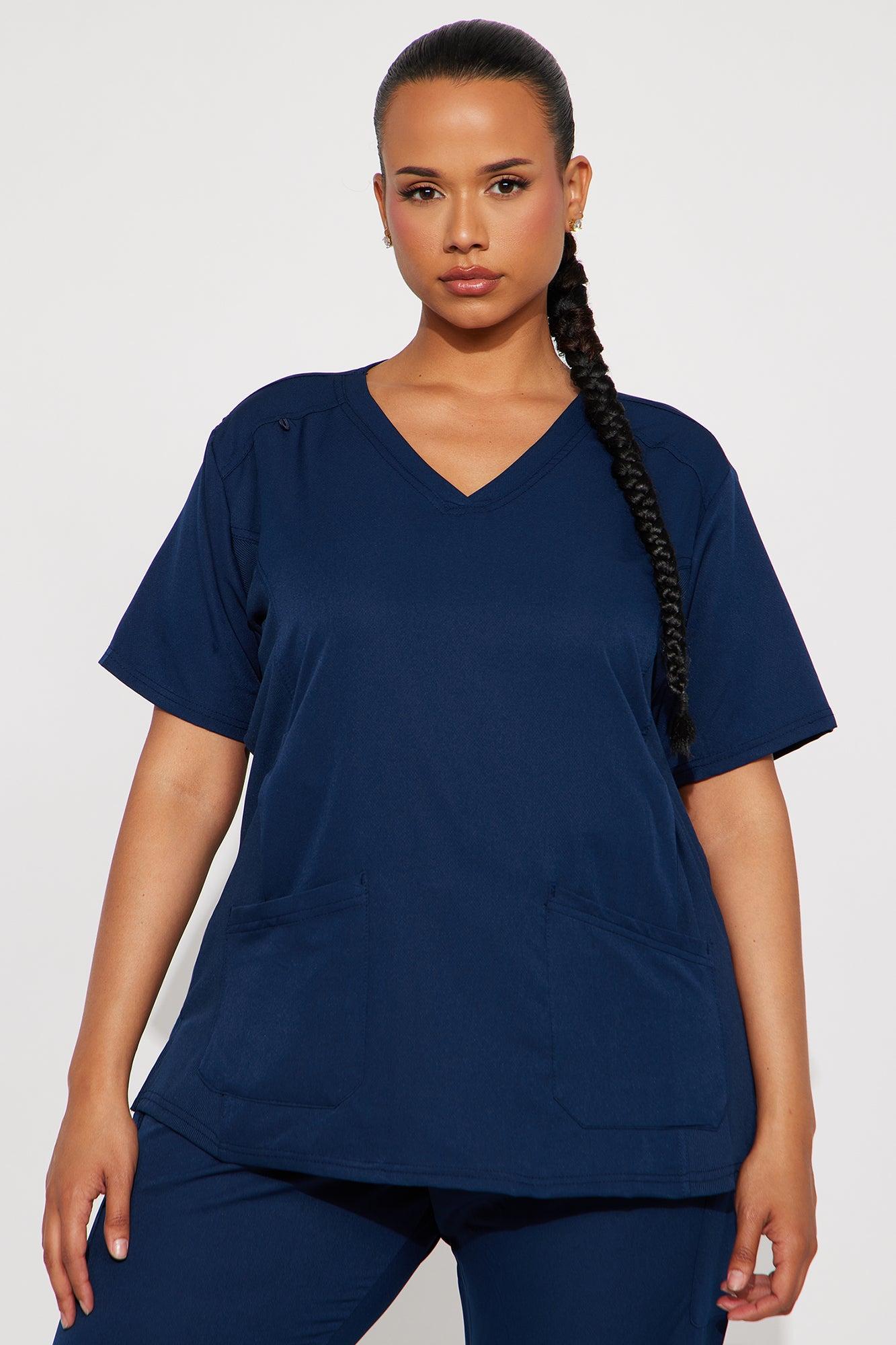 Assist You Stretch Uniform Scrub Jogger Set - Navy Female Product Image