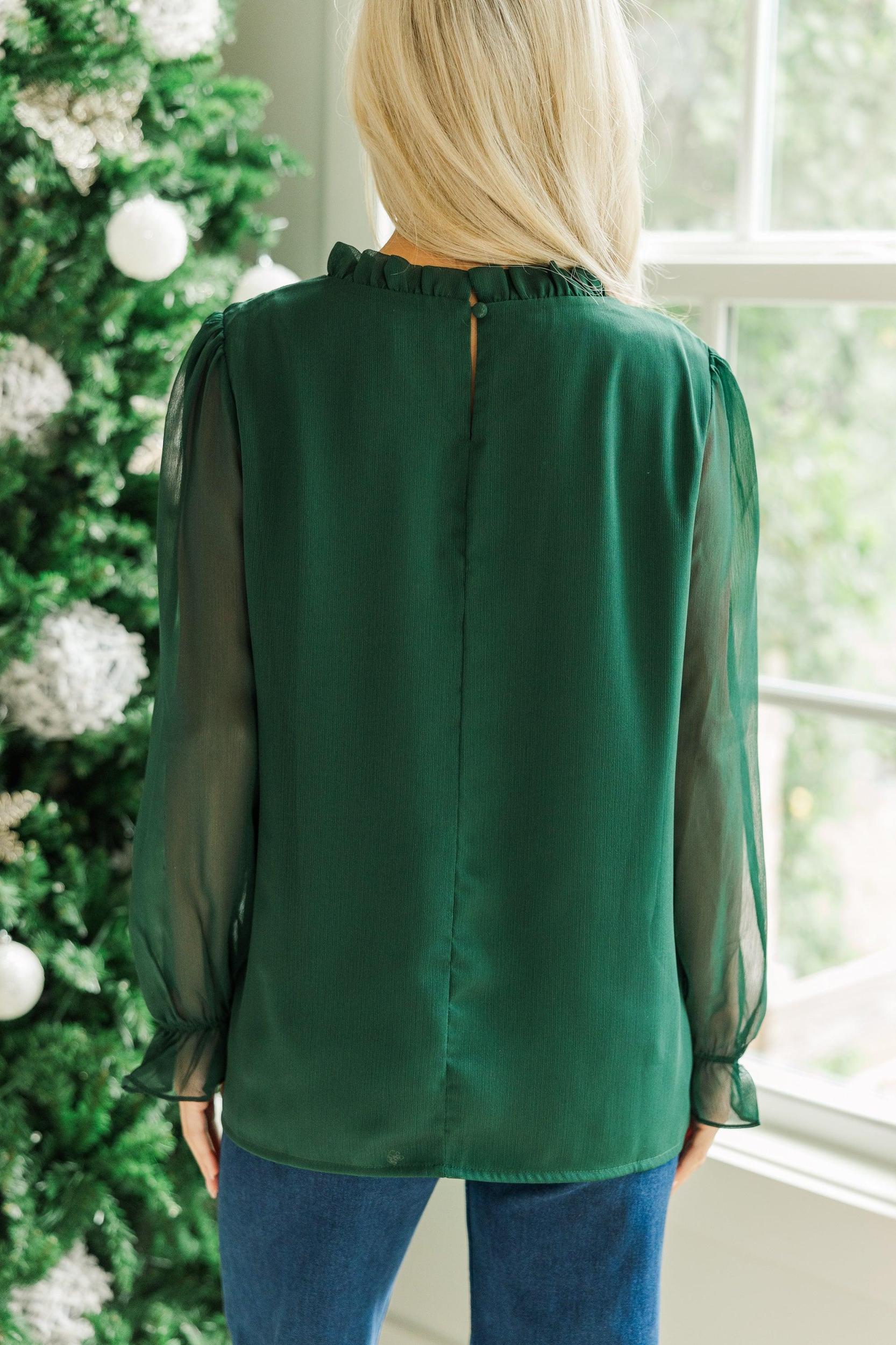 Dream Of The Day Emerald Blouse Female Product Image